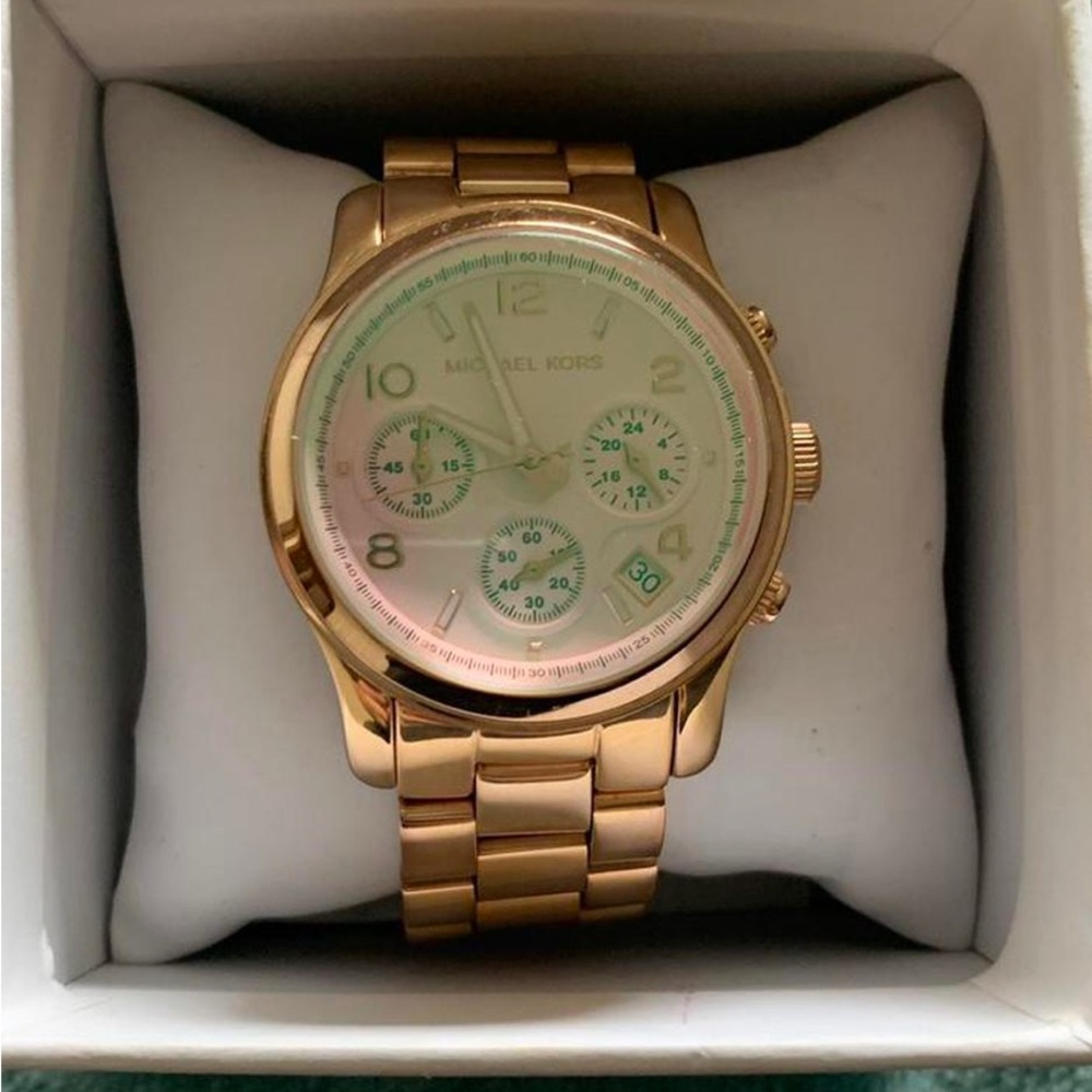 Michael Kors Parker Multi-Function Rose Gold-Tone… - image 4